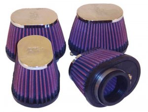 (image for) K&N Universal Chrome Filter 1.75in Flange ID / 4in Length x 2.875in Width Base / 2.75in Height