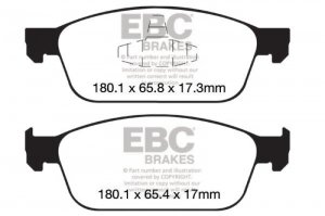 (image for) EBC 12+ Ford Focus 2.0 Turbo ST Yellowstuff Front Brake Pads