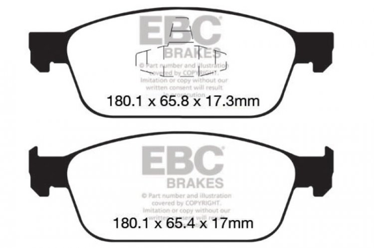 (image for) EBC 12+ Ford Focus 2.0 Turbo ST Yellowstuff Front Brake Pads