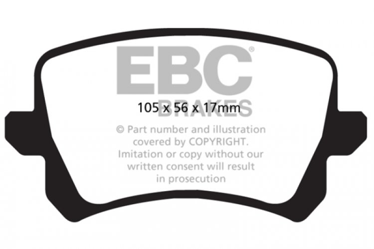 (image for) EBC 15+ Audi Q3 2.0 Turbo Redstuff Rear Brake Pads