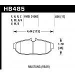 (image for) Hawk 08-09 Mustang Bullitt/05-10 & 12-13 Mustang GT/05-13 Mustang V6 Blue 9012 Race Rear Brake Pads