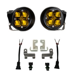 (image for) Baja Designs 12-21 Toyota Tacoma/Tundra/4Runner Squadron-R Fog Pocket Light Kit - SAE Amber
