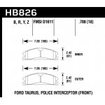 (image for) Hawk 13-17 Ford Explorer (w/ HD Brakes) LTS Street Front Brake Pads