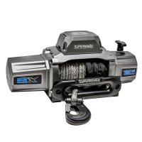 (image for) Superwinch 12000 LBS 12V DC 3/8in x 80ft Synthetic Rope SX 12000SR Winch - Graphite