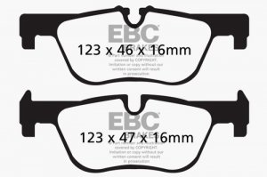 (image for) EBC 14+ BMW 228 Coupe 2.0 Turbo ATE calipers Ultimax2 Rear Brake Pads