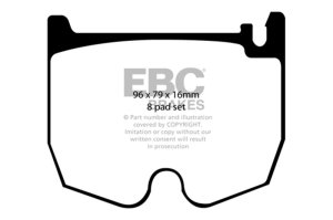 (image for) EBC 03-06 Mercedes-Benz CL55 AMG 5.4 Supercharged Yellowstuff Front Brake Pads