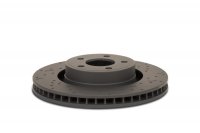 (image for) Hawk Talon 2009 Subaru Forester Drilled and Slotted Front Brake Rotor Set