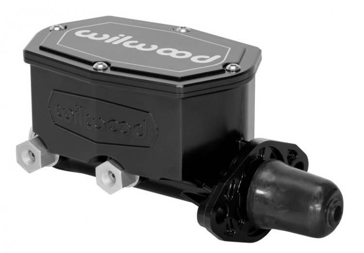 (image for) Wilwood Compact Tandem Master Cylinder - 1in Bore - w/Pushrod (Black)