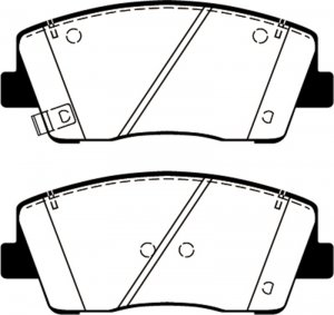 (image for) EBC 2019+ Genesis G70 2.0T Redstuff Front Brake Pads