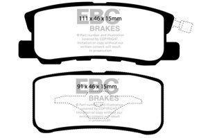 (image for) EBC 11-14 Chrysler 200 3.6 Yellowstuff Rear Brake Pads
