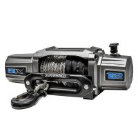 (image for) Superwinch 12000 LBS 12V DC 3/8in x 80ft Synthetic Rope SX 12000SR Winch - Graphite