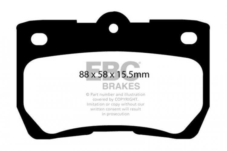 (image for) EBC 06-07 Lexus GS300 3.0 Redstuff Rear Brake Pads