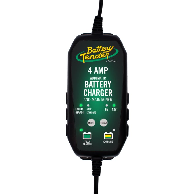 (image for) Battery Tender 6V 12V 4AMP Lead Acid and Lithium Selectable Battery Charger