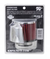 (image for) K&N 1.5in Flange ID x 3in OD x 2.5in Height Clamp On Crankcase Vent Filter