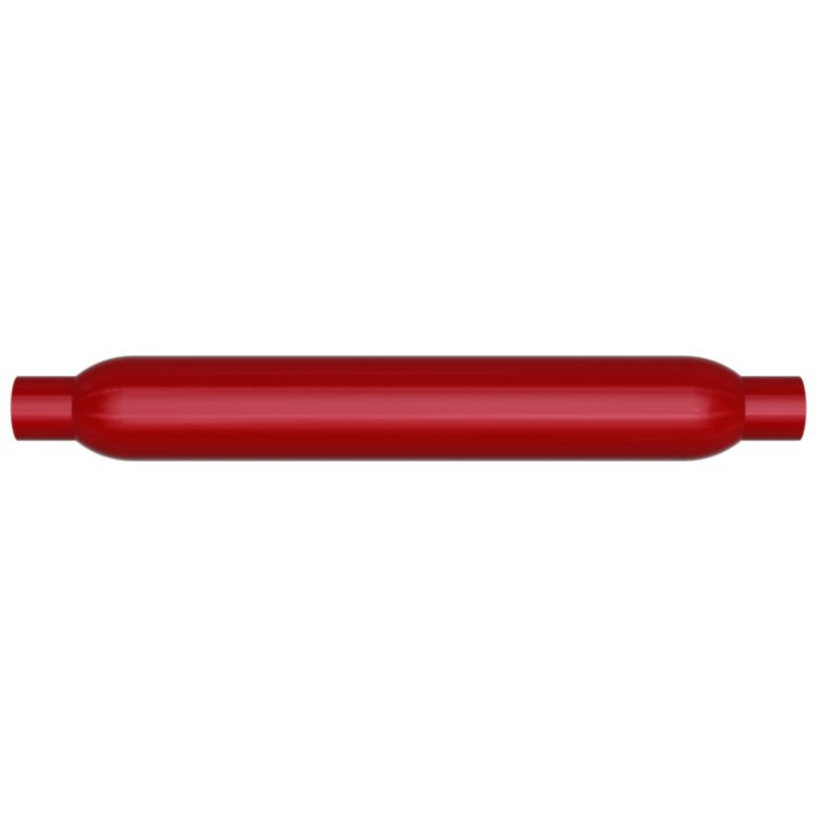 (image for) MagnaFlow Muffler Red Pack Series Glasspack 3.5in Rd 22in Body Length 2in/2in Inlet/Outlet