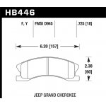 (image for) Hawk 99-04 Jeep Grand Cherokee w/ Akebono Front Calipers ONLY LTS Street Front Brake Pads