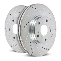 (image for) Power Stop 21-24 Ford Edge Front Drilled & Slotted Rotor (Pair)