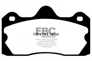 (image for) EBC 10+ Lotus Evora 3.5 Redstuff Rear Brake Pads