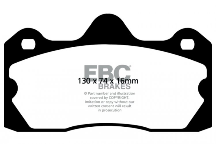 (image for) EBC 10+ Lotus Evora 3.5 Redstuff Rear Brake Pads