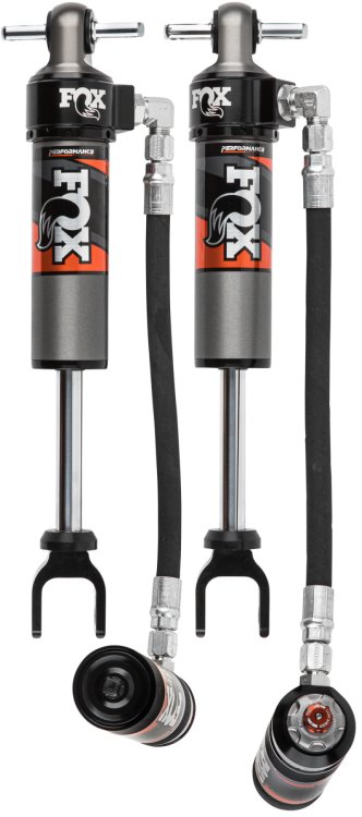 (image for) Fox 20-Up GM 2500/3500 Perf Elite Series 2.5 Front Adj Shocks 1.5-2.5in Lift - Requires Up C/A