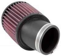 (image for) K&N Filter Universal Rubber Round Straight Filter 20 Deg Angled 2-7/16in Flange 3-3/4in OD 4in H