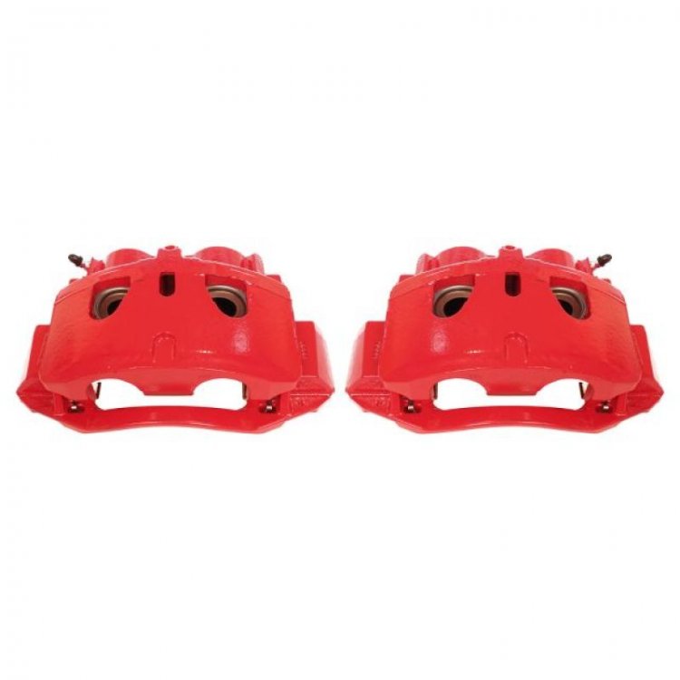 (image for) Power Stop 11-19 Chevrolet Silverado 2500 HD Front Red Calipers w/Brackets - Pair