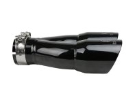 (image for) aFe Takeda 2.5in 304 Stainless Steel Clamp-on Exhaust Tip 2.5in Inlet 3in Dual Outlet - Black
