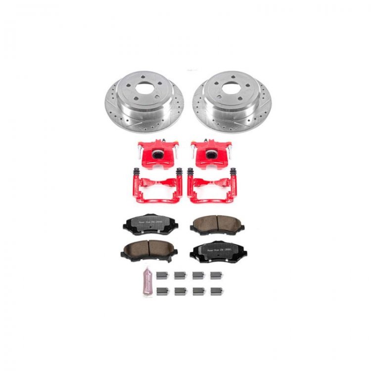 (image for) Power Stop 07-17 Jeep Wrangler Rear Z36 Truck & Tow Brake Kit w/Calipers