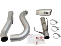 (image for) aFe MACHForce XP Exhaust Large Bore 5in DPF-Back Alu. 13-15 Dodge Trucks L6-6.7L (td) *Polish Tip