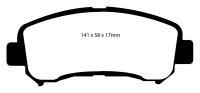 (image for) EBC 14+ Nissan Juke 1.6 Turbo Nismo RS Yellowstuff Front Brake Pads