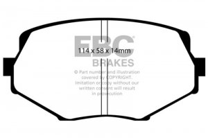 (image for) EBC 94-01 Mazda Miata MX5 1.8 Greenstuff Front Brake Pads