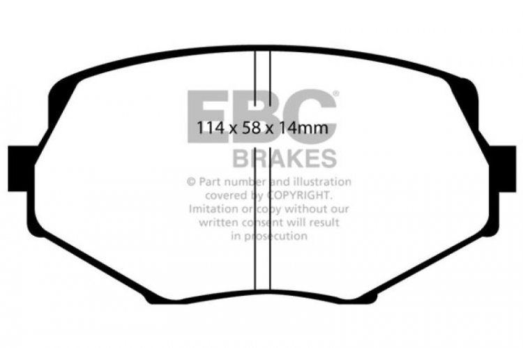 (image for) EBC 94-01 Mazda Miata MX5 1.8 Greenstuff Front Brake Pads