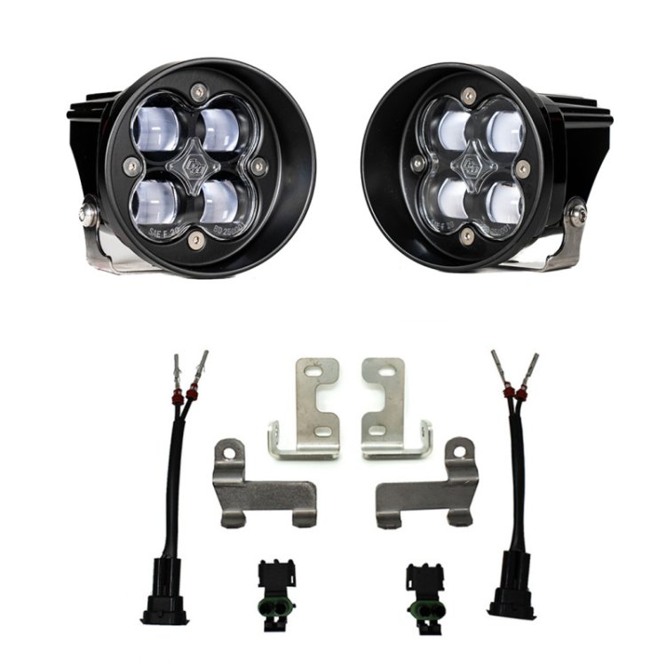 (image for) Baja Designs 12-21 Toyota Tacoma/Tundra/4Runner(Excl Limited) Squadron-R Fog Pocket Light Kit