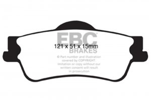 (image for) EBC 11+ Chevrolet Caprice 3.6 Redstuff Rear Brake Pads