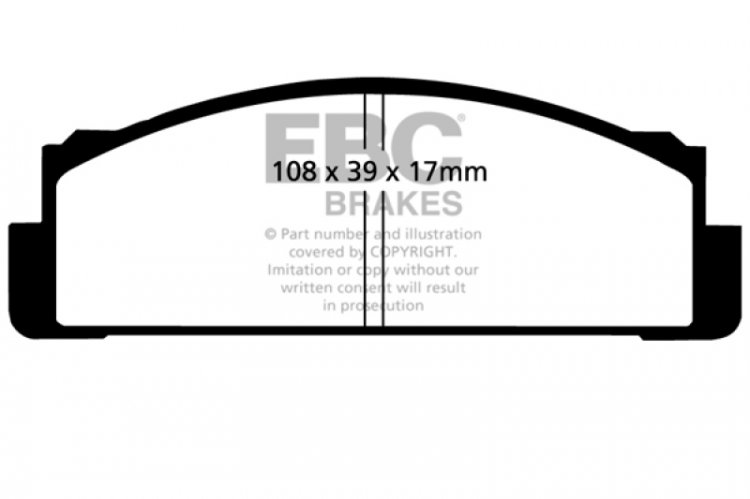 (image for) EBC 68-83 Fiat 124 1.6 Greenstuff Front Brake Pads
