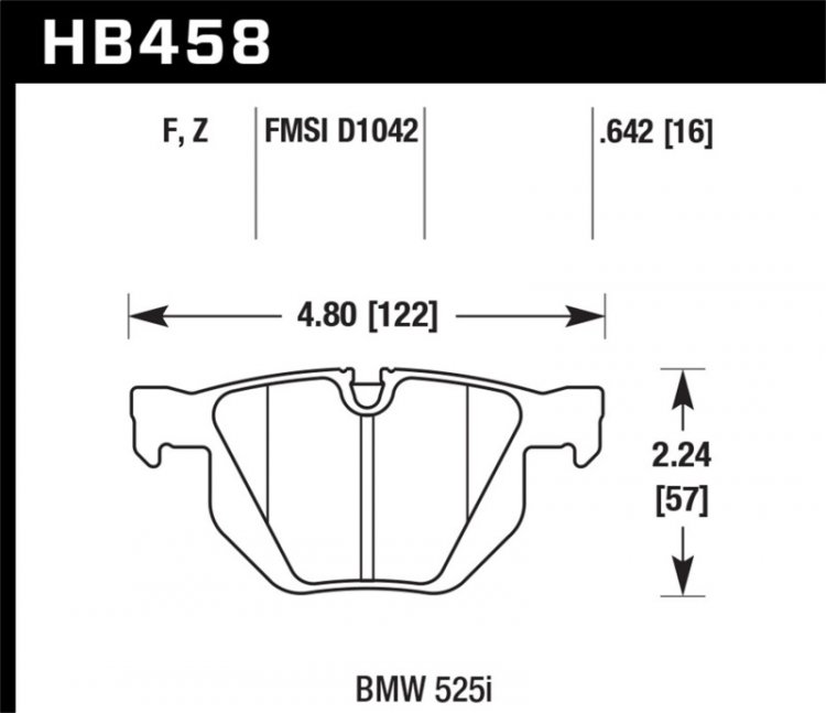 (image for) Hawk 04-06 BMW 525I / 06-07 BMW 525Xi/530Xi / 08-10 528I / 04-07 530I / 08-09 535Xi / 09-10 535i HP