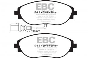 (image for) EBC 12+ Volkswagen CC 3.6 Ultimax2 Front Brake Pads