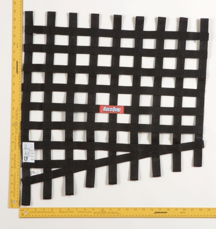 (image for) RaceQuip Black Drag 24 To 18 X 23 SFI Rib Net