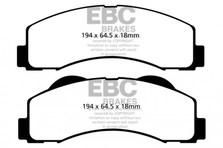 (image for) EBC 15+ Ford Expedition 3.5 Twin Turbo 2WD Extra Duty Front Brake Pads