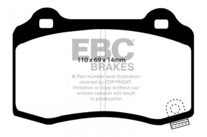 (image for) EBC 04-05 Cadillac CTS-V 5.7 Bluestuff Rear Brake Pads