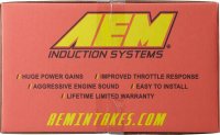 (image for) AEM 92-95 Civic DX/LX/EX/SI/ 96-00 Civic EX/ 93-95 Del Sol S/ 93-97 Del Sol Si Red Short Ram Intake