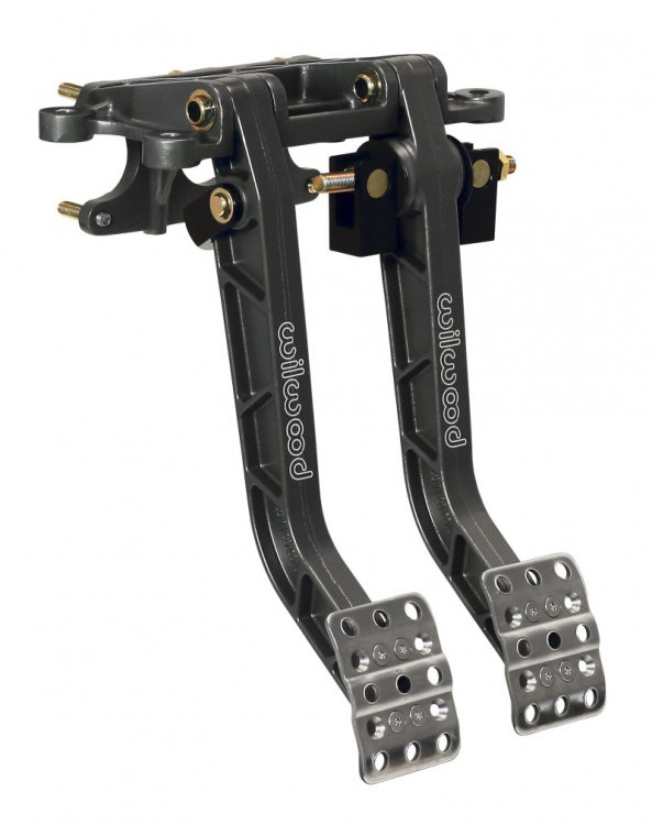 (image for) Wilwood Adjustable Dual Pedal - Brake / Clutch - Fwd. Swing Mount - 6.25:1