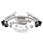 (image for) Dinan 20-26 BMW X5 M/X6 M (F95/F96) Valved Axleback Exhaust System - Black Tips