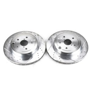 (image for) Power Stop 08-14 Subaru Impreza Rear Evolution Drilled & Slotted Rotors - Pair