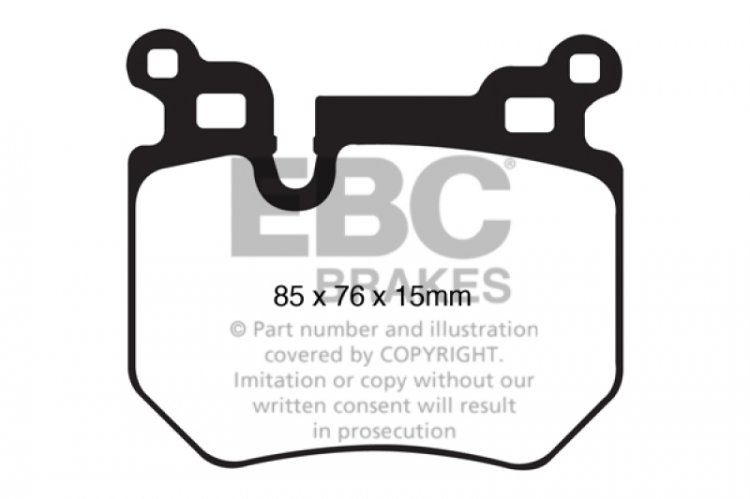(image for) EBC 08-10 BMW 135 3.0 Twin Turbo Yellowstuff Rear Brake Pads