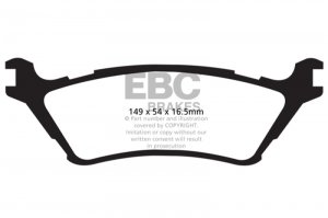 (image for) EBC 15+ Ford F150 2.7 Twin Turbo (2WD) Extra Duty Rear Brake Pads