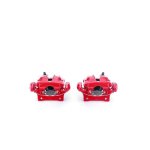 (image for) Power Stop 2006 BMW 325i Rear Red Calipers w/Brackets - Pair
