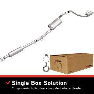 (image for) BRExhaust 20-21 Jeep Gladiator 3.6L Direct-Fit Replacement Exhaust Kit
