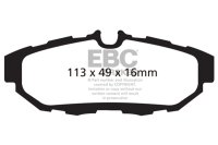 (image for) EBC 10-14 Ford Mustang 3.7 Redstuff Rear Brake Pads