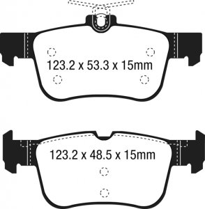 (image for) EBC 15+ Ford Edge 2.0 Turbo FWD Ultimax2 Rear Brake Pads